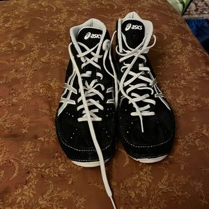 COPY - Asics Cael Sanderson V6.0 J401Y Black White Mens Wrestling Shoes Size 10…